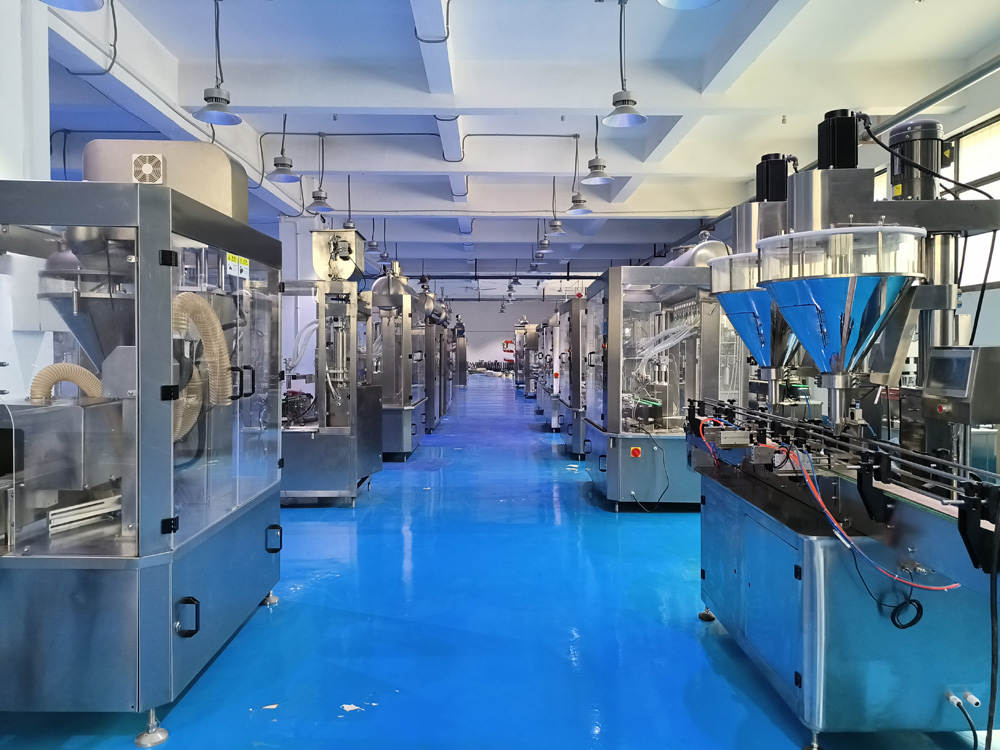 全自動灌裝機車間
