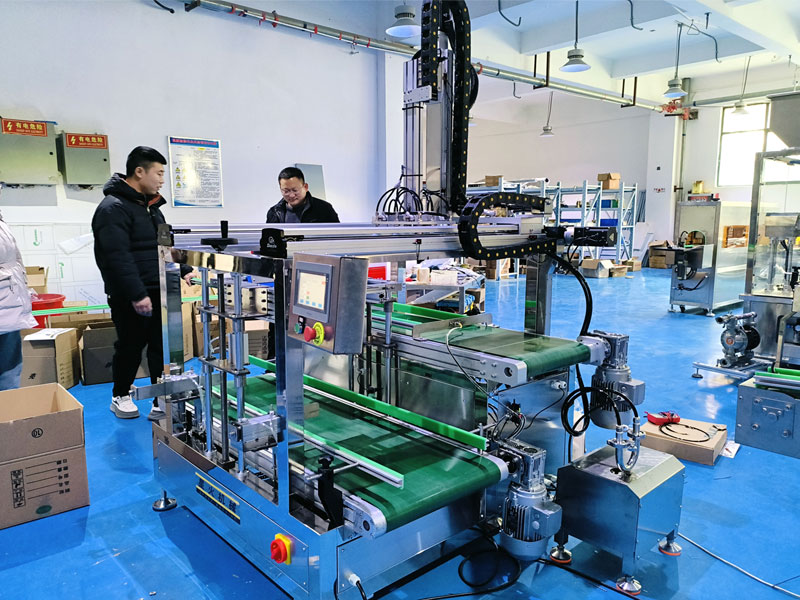 整套（tào）全自動灌裝生產線配套 開箱裝箱封