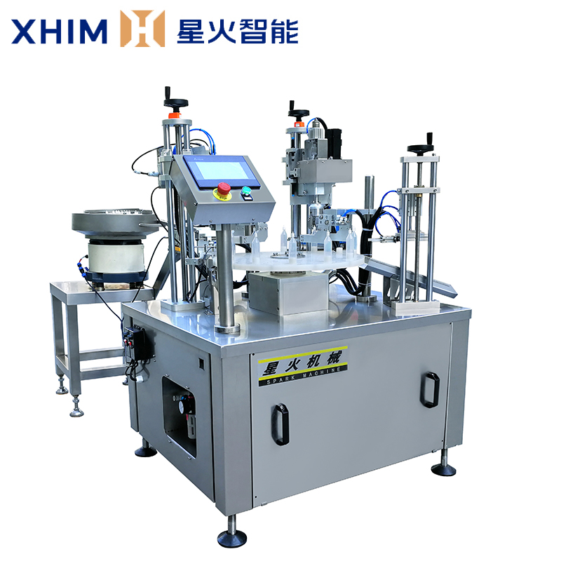 獨立式灌裝（zhuāng）旋蓋一體機-全自動（dòng）灌裝旋（xuán）蓋機