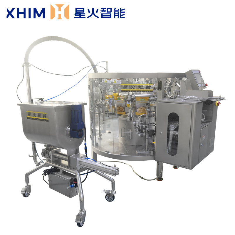 全自動醬料（liào）食品包裝（zhuāng）機-預製袋高湯包裝機