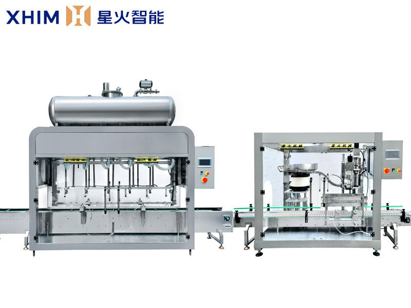 全自（zì）動稱重灌裝旋蓋生（shēng）產線-桶裝活化劑