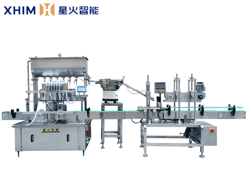 全自（zì）動芝麻油灌裝壓蓋生產線